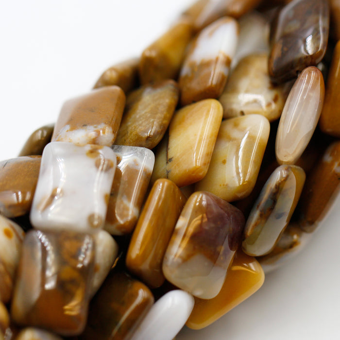 (jas030) 12x18mm Desert Jasper Rectangles