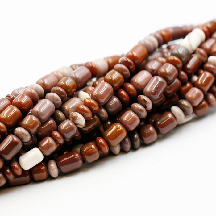 (jas036) 8mm Mexican Brown/Taupe Jasper