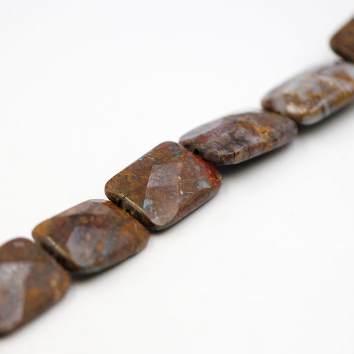 (piet001) Faceted 25x18mm Pietersite Rectangles