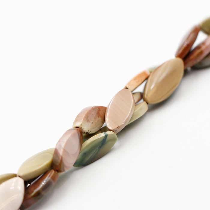 (jas043) 20x10mm Imperial Jasper Ovals