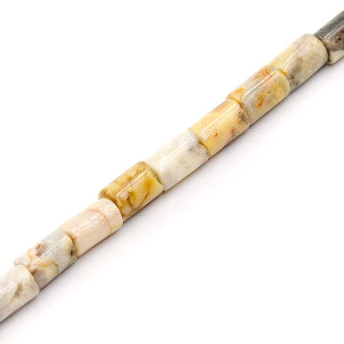 (agate055) Crazy Lace Agate Barrels - Scottsdale Bead Supply