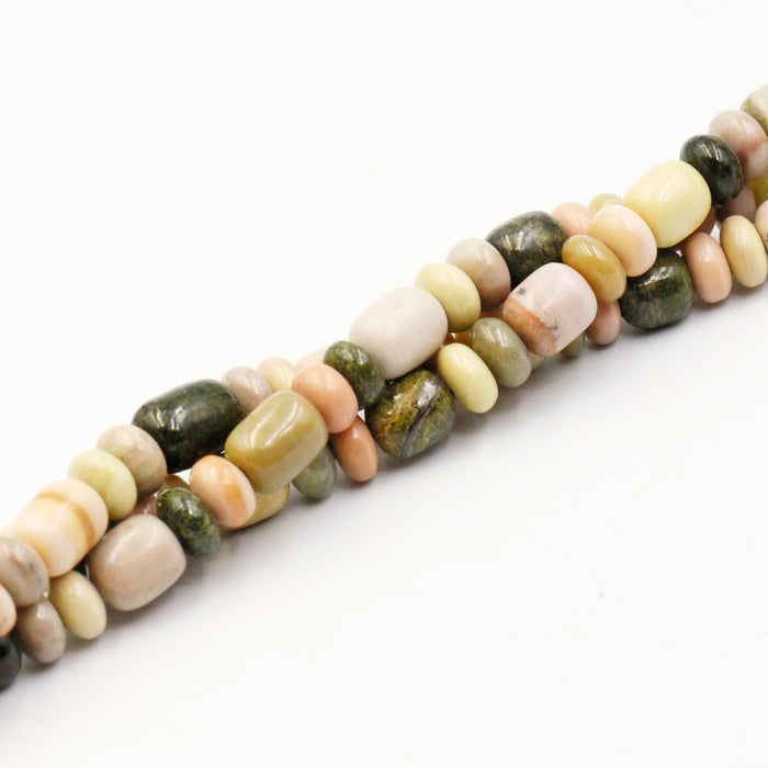 (jas048) 8mm Mixed Jasper Beads