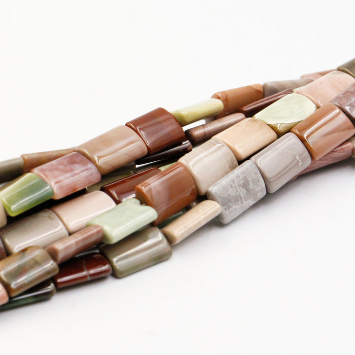 (impjasp008) 16x10mm Imperial Jasper Rectangles