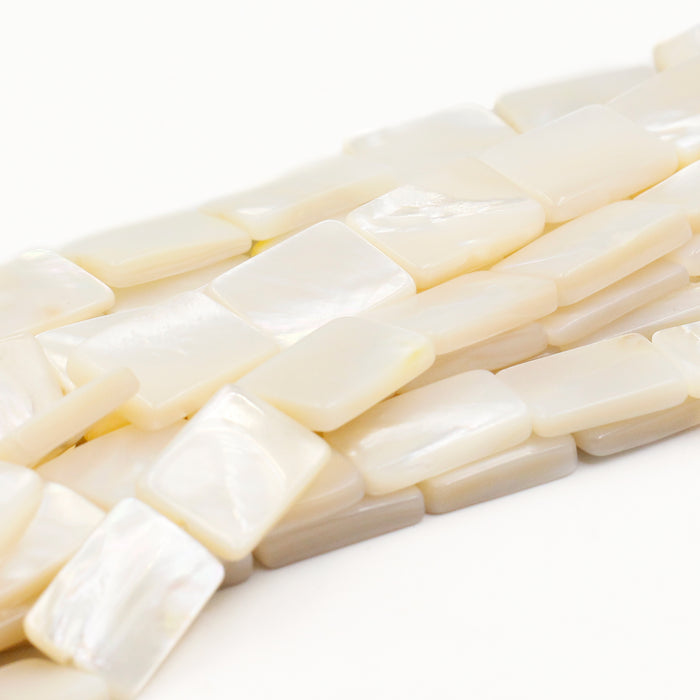 (mop031) 22x15mm Mother of Pearl Rectangles