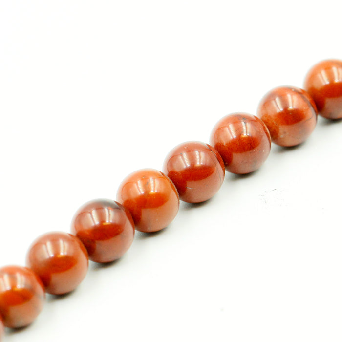 (redjasp004) 12 mm Round Red Jasper