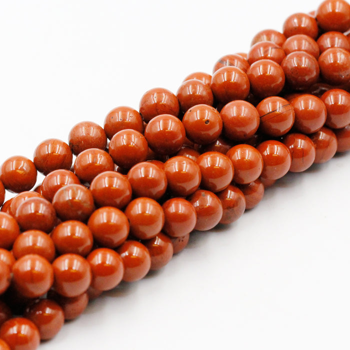 (redjasp013) 10mm Round Red Jasper