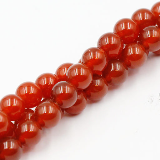 8mm Round Carnelian