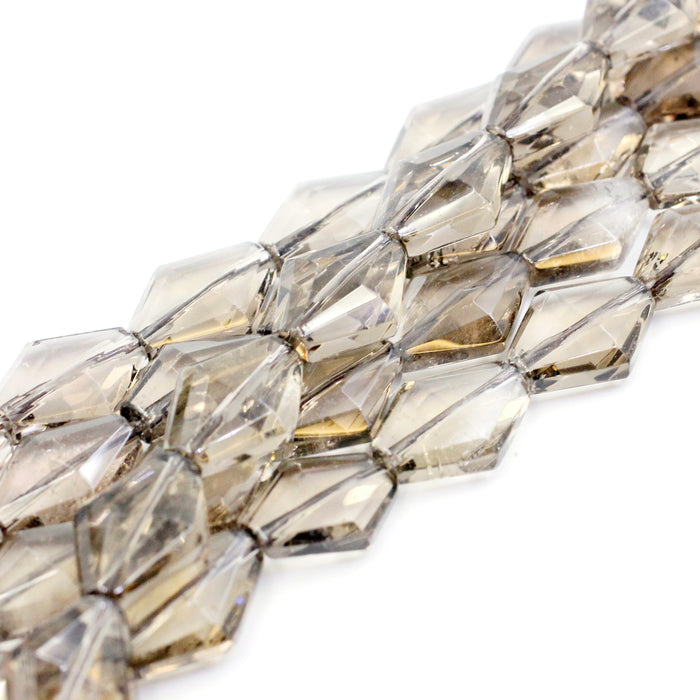 (qzt097) Smokey Quartz Diamonds