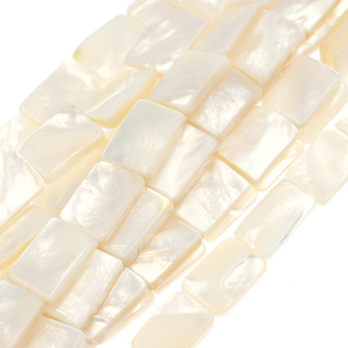 (mop031) 22x15mm Mother of Pearl Rectangles