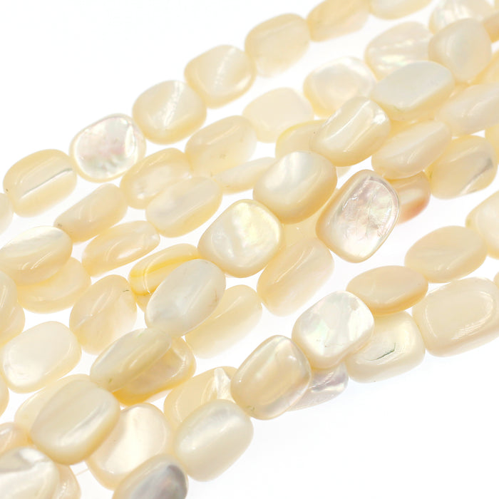 (mop034) Flat Mother of Pearl Nuggets