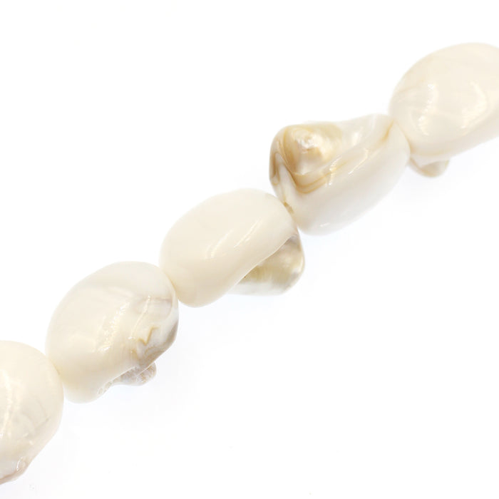 (mop039) 20x30mm Mother of Pearl Oval Nuggets