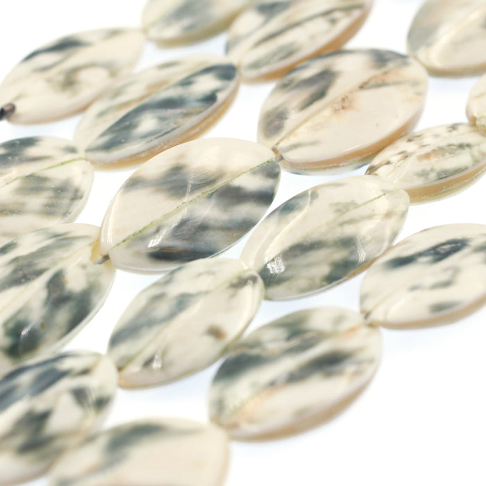 (shell002) Green Shell Beads