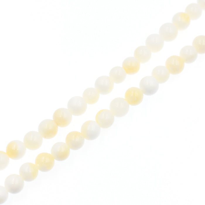 (shell003) 8mm Round Giant Clam Shell Beads