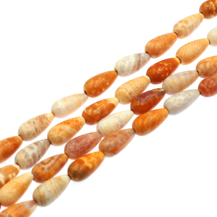 (cosmic005) 20mm Tear Drop Cosmic Jasper