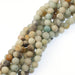 (ama005) 10mm Matte Rainbow Amazonite Beads - Scottsdale Bead Supply