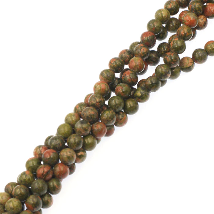 (unakite009) 8mm Unakite Rounds