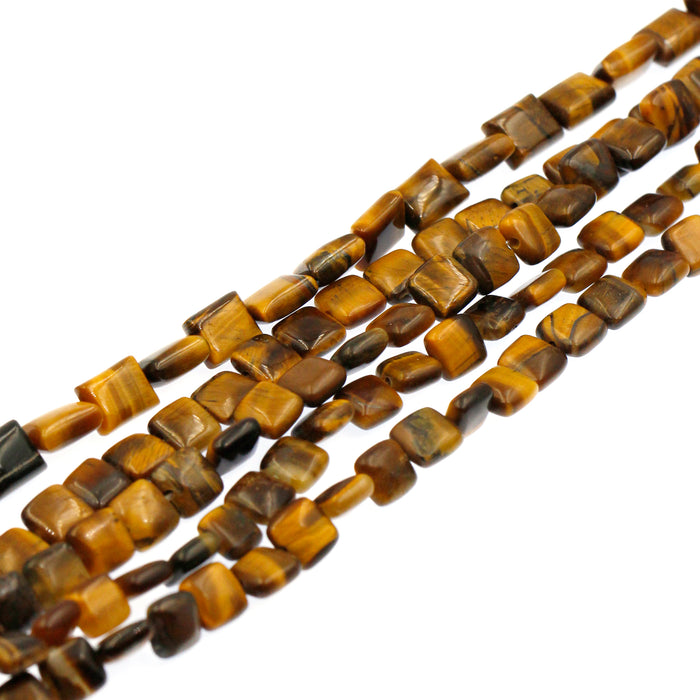 (tig006) 8mm Tigers Eye Squares