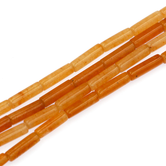 (radv001) 4x13mm Red Aventurine Tubes