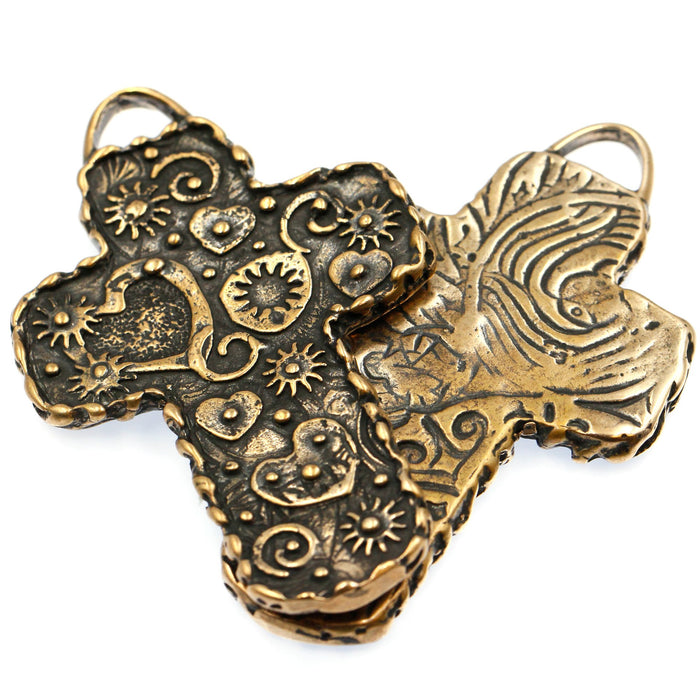 old world bronze cross