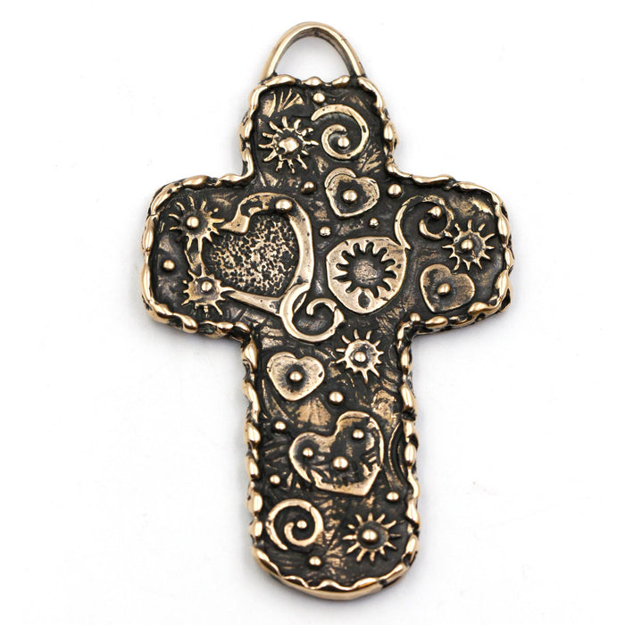 old world bronze cross