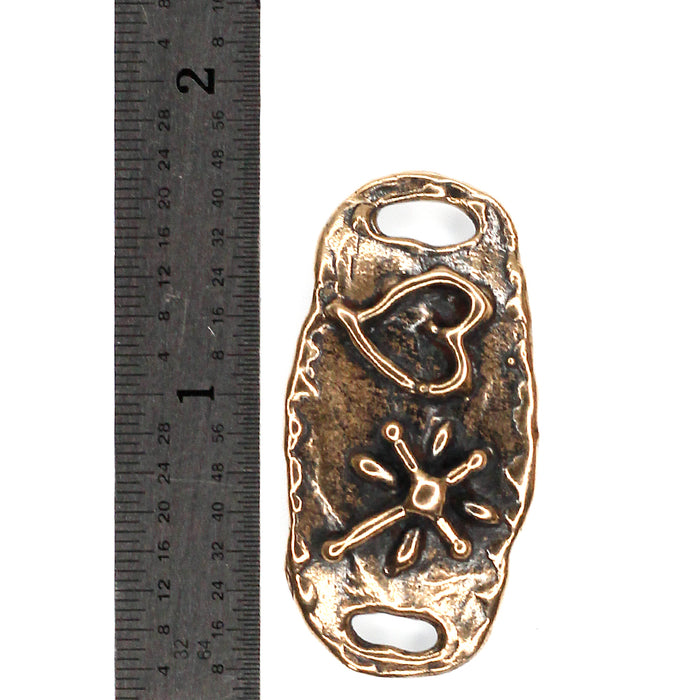 (bzlk008) Cross and Heart Link