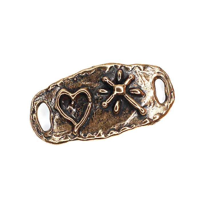 (bzlk008) Cross and Heart Link