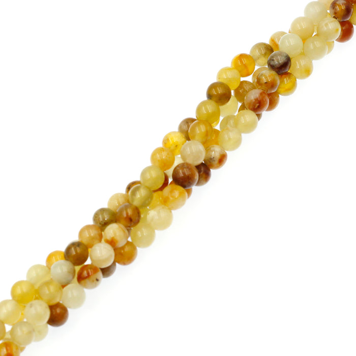 (serp005) 6mm Flower Jade Rounds