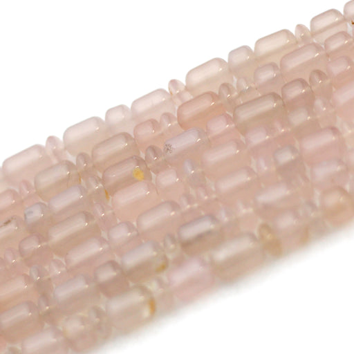 Rose Quartz Barrels and Roundeles