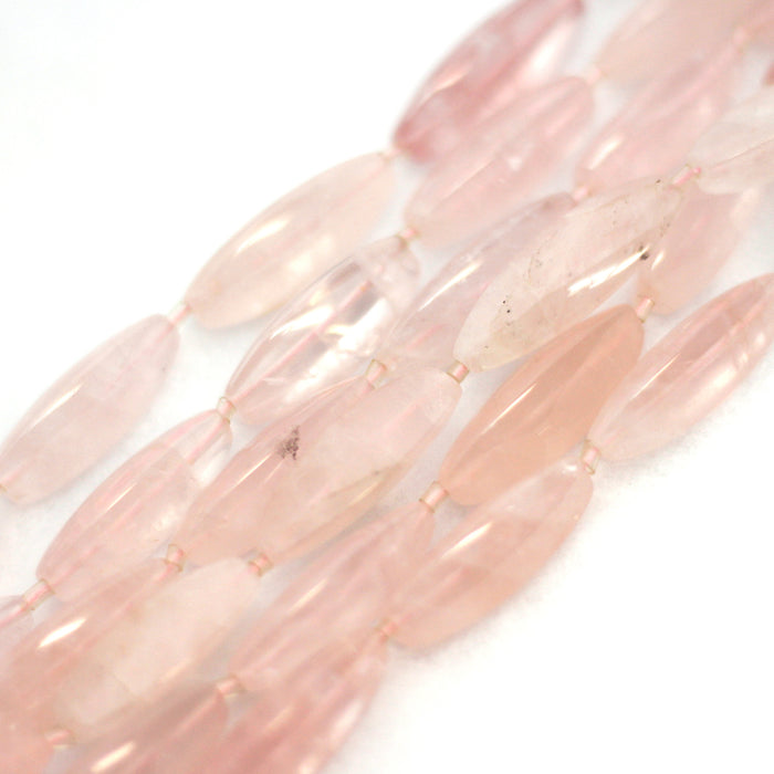 (qtz012) 26mm Rose Quartz Tubes