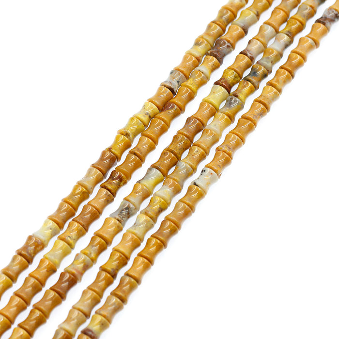 (agate083) 7mm Golden Agate Tulips