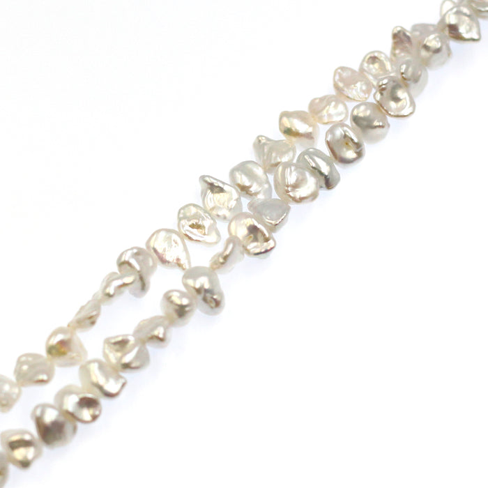 (fwp036) 10mm Flat Baroque Fresh Water Pearls