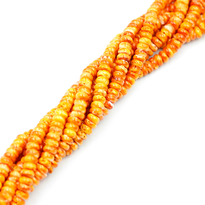 (spiny016) 8mm Spiny Oyster Roundels