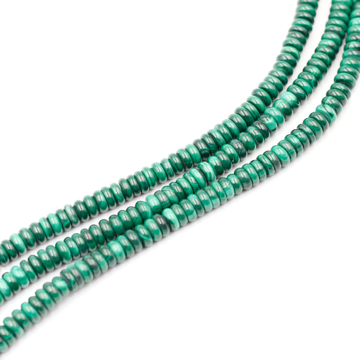 (mal004) 8mm Malachite Roundels