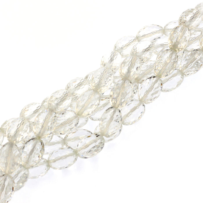 (qzt111) 10x14mm Faceted Quartz Beads