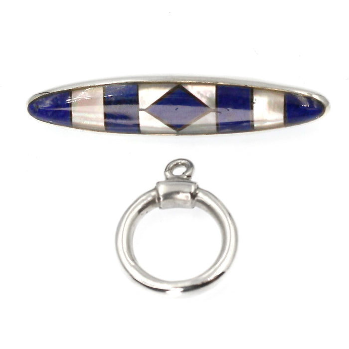 (ITG-057) Mother-of-Pearl, Lapis Toggle