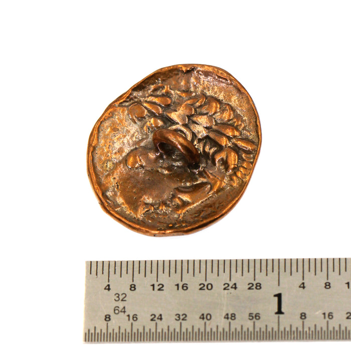 Solid Bronze Coin Button By Old World Bronze