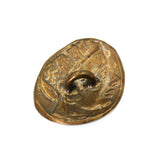 (bzbn037-N0533) Bronze Owl Button Clasp.