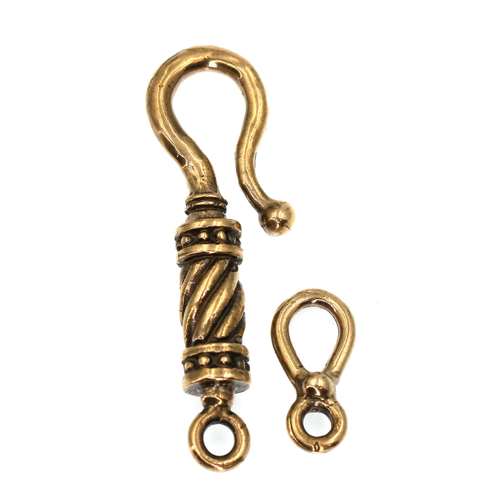 (bzc040-n040) Classic Bronze Clasp and Link Connector