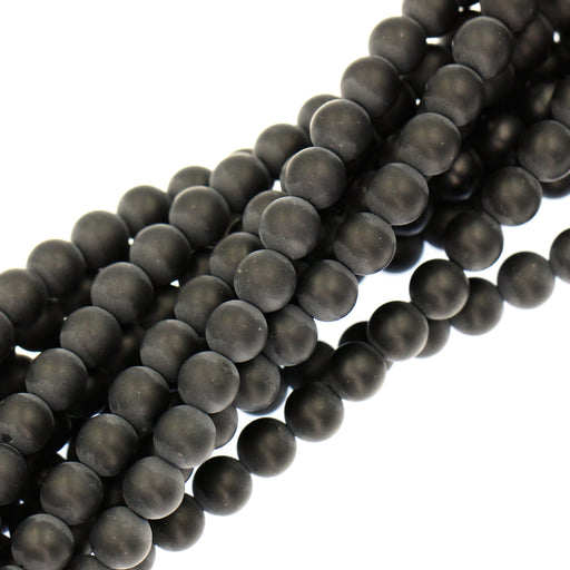 6mm Matte Black Onyx
