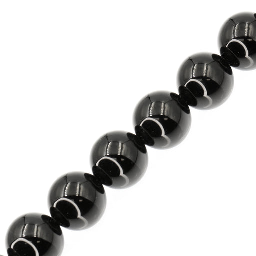 14mm Round Black Onyx