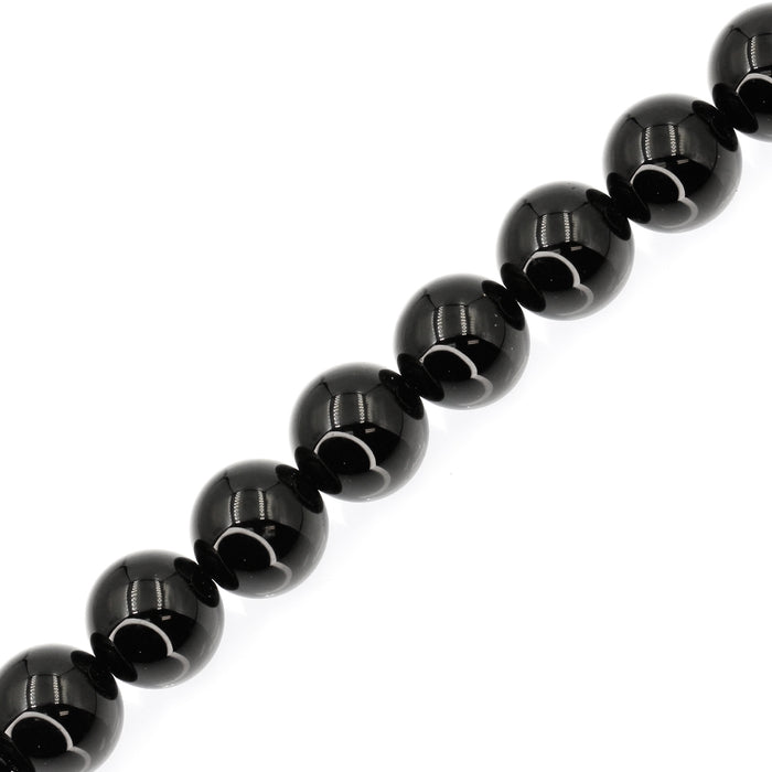 (BO-034) 10mm Black Onyx Beads