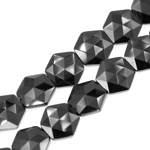 15mm Black Onyx Hexagon