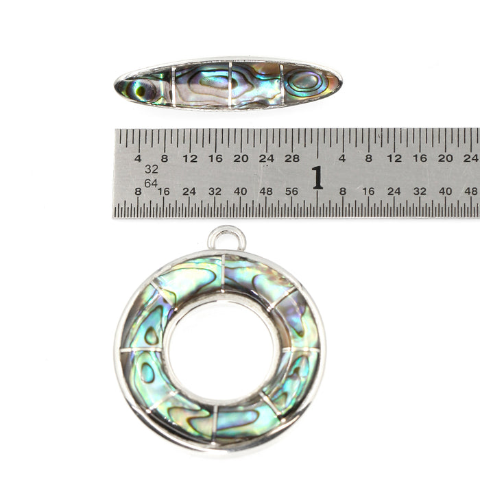 (ITG-066) Various Stone Inlay Toggle Sets