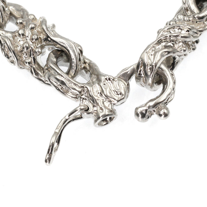 (ABR016) Hidden Clasp Sterling Silver Bracelet