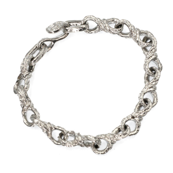 Sterling silver organic bracelet