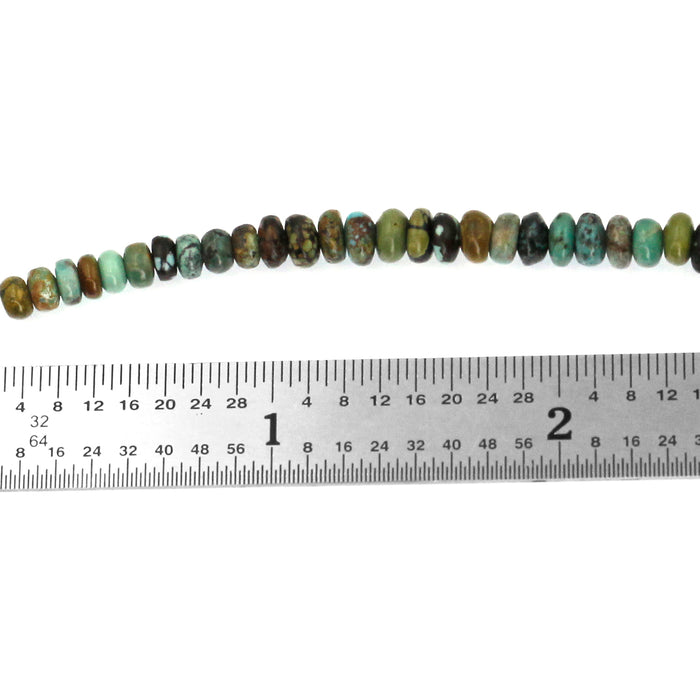 (turq003) 4-10mm Turquoise Roundels