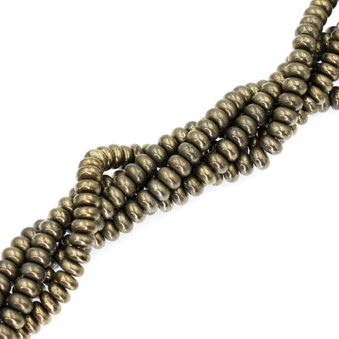 (pyrite003) 8mm Pyrite Rondelles