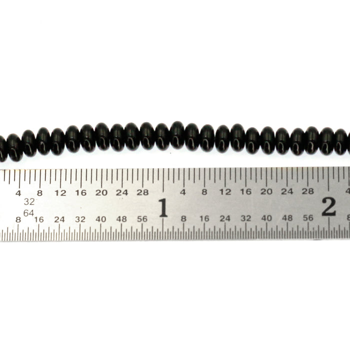 4mm Black Onyx Roundelles