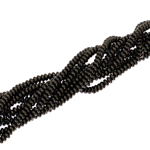 4mm Black Onyx Roundelles