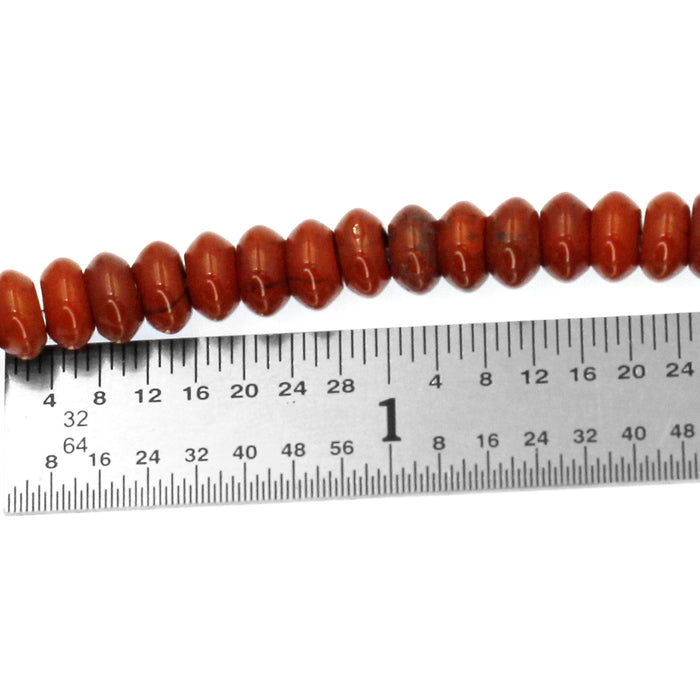 (redjasp015) 6mm Red Jasper Roundelles